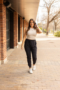 The Reagan Black Joggers  - Luxe Leggings by Julia Rose®