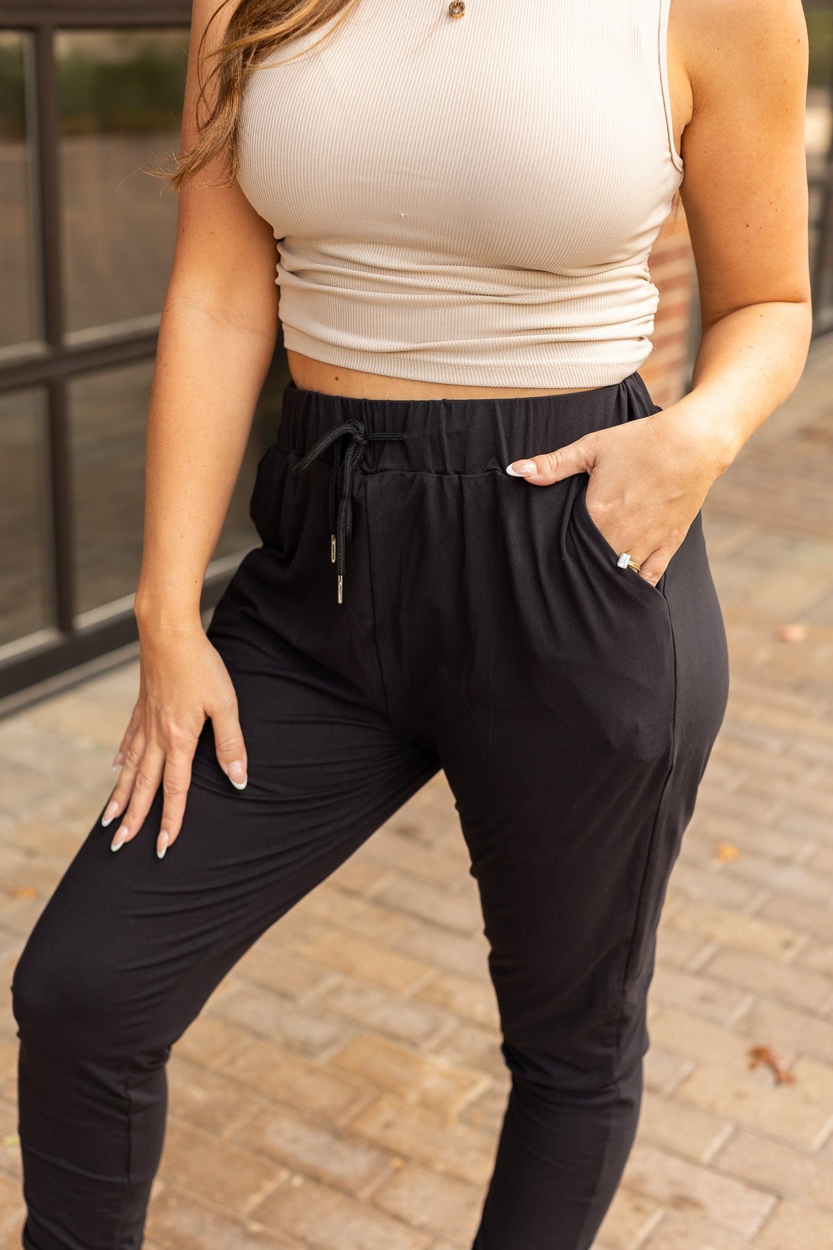 The Reagan Black Joggers  - Luxe Leggings by Julia Rose®