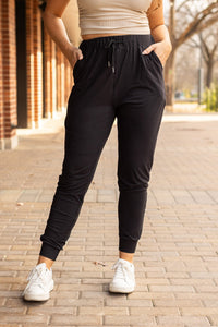 The Reagan Black Joggers  - Luxe Leggings by Julia Rose®