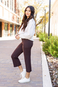 The Whitney - Brown High Waisted Gaucho Pants ROUND 2 *