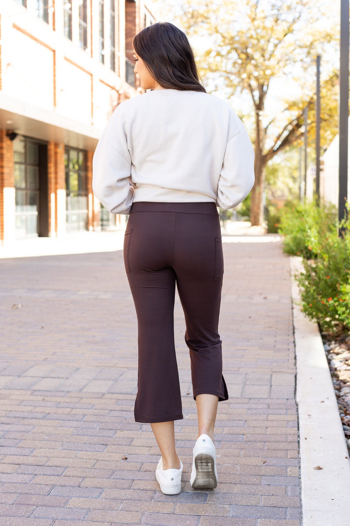 The Whitney - Brown High Waisted Gaucho Pants ROUND 2 *