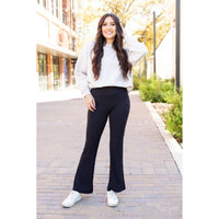 The Vanessa - 30” - Black Bootcut Leggings R3