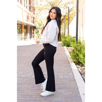 The Vanessa - 30” - Black Bootcut Leggings R3