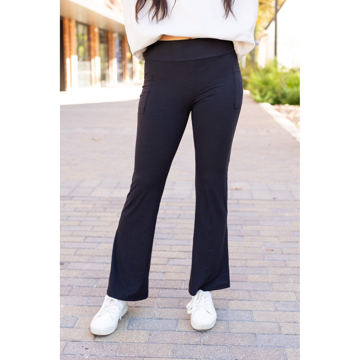 The Vanessa - 30” - Black Bootcut Leggings R3