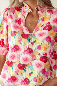 Charleigh Puff Short Sleeve Blouse