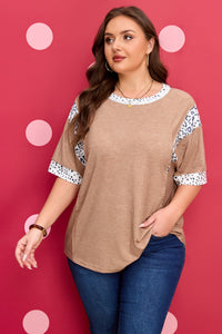 Abigail Color Block Patchwork PLUS Tee