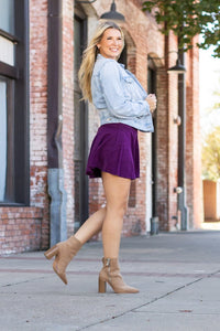 *The Bailey Purple Skort