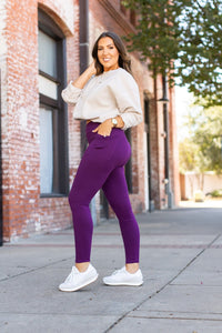 *Ready to Ship | The Kinsley Purple Full-Length Leggings - Luxe Leggings by Julia Rose®