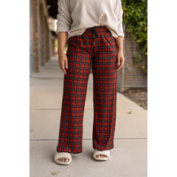Julia Rose Noelle Plaid Pajama Pants with pockets and drawstring waist. Buttery soft plaid pajama pants for women by Julia Rose