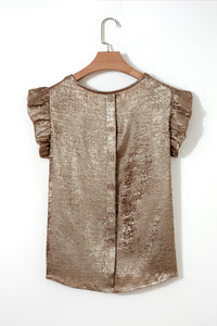 Parker Ruffle Trim Sleeveless Top