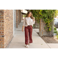 Julia Rose Noelle Plaid Pajama Pants with pockets and drawstring waist. Buttery soft plaid pajama pants for women by Julia Rose