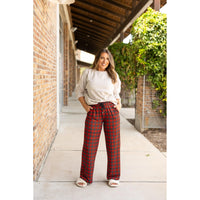 Julia Rose Noelle Plaid Pajama Pants with pockets and drawstring waist. Buttery soft plaid pajama pants for women by Julia Rose