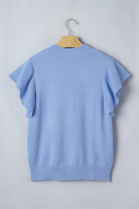 Hadassah Ruffle Short Sleeve Sweater