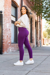 *Ready to Ship | The Kinsley Purple Full-Length Leggings - Luxe Leggings by Julia Rose®