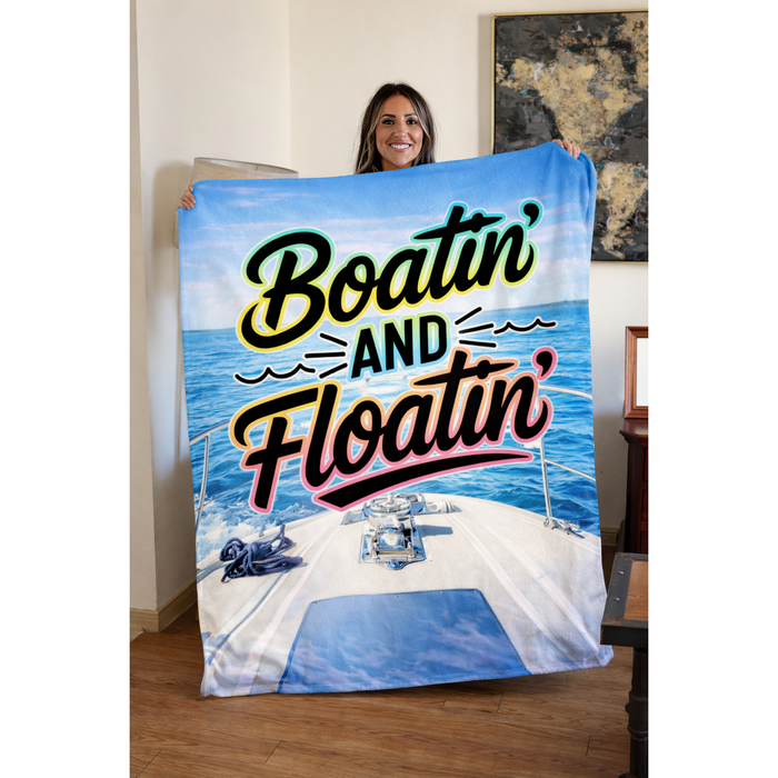 “Boatin’ & Floatin’” Blanket 🚤☀️ - Ocean