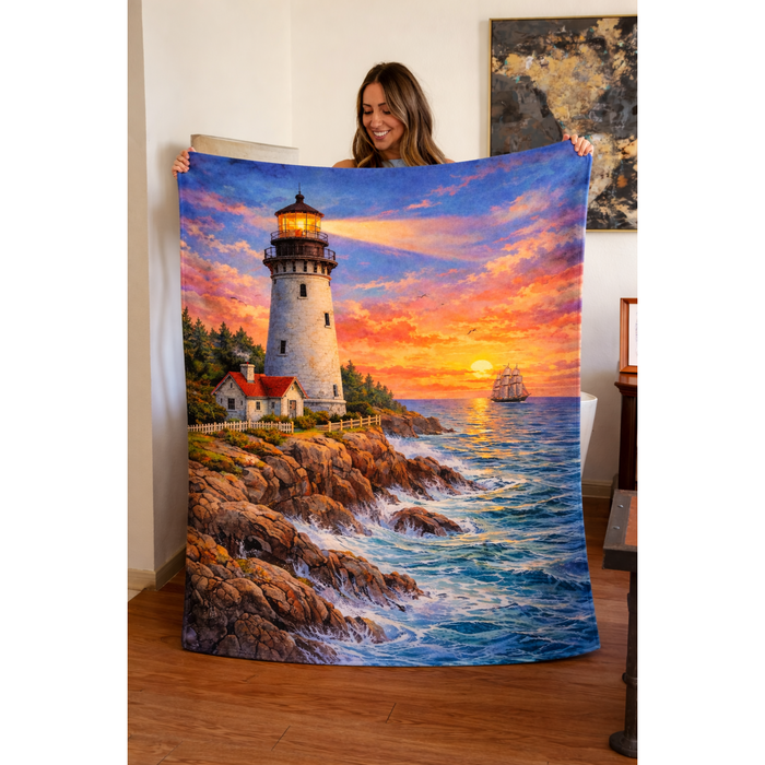 Lighthouse Blanket 🌊