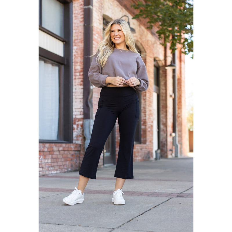 The Delilah - Kick Flare Leggings with Pockets