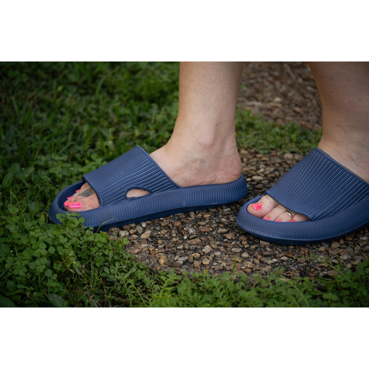 Navy Blue Slides