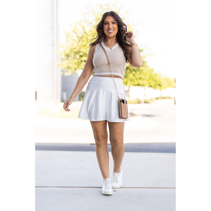 Wendy - White Skort
