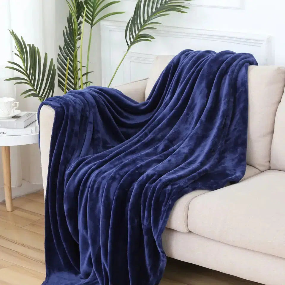 Ready to Ship | Solid Flannel Plush Blankets