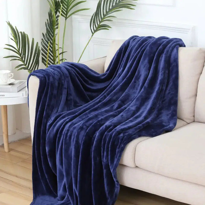 Ready to Ship | Solid Flannel Plush Blankets