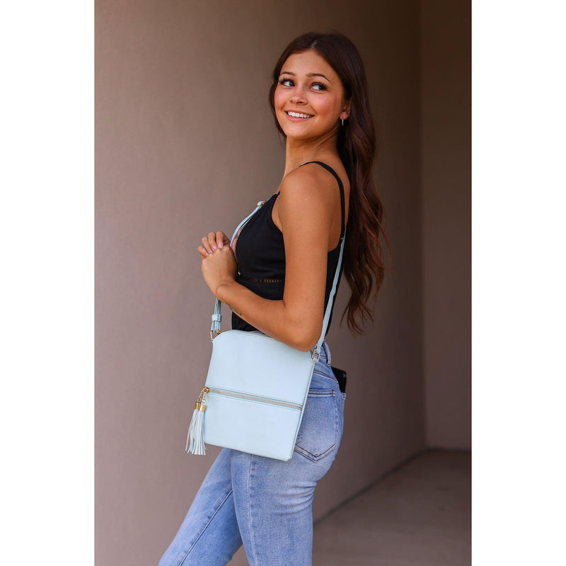 Ready To Ship | The Kennedy - Solid Tassel Messenger Bag*
