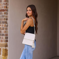 Ready To Ship | The Kennedy - Solid Tassel Messenger Bag*