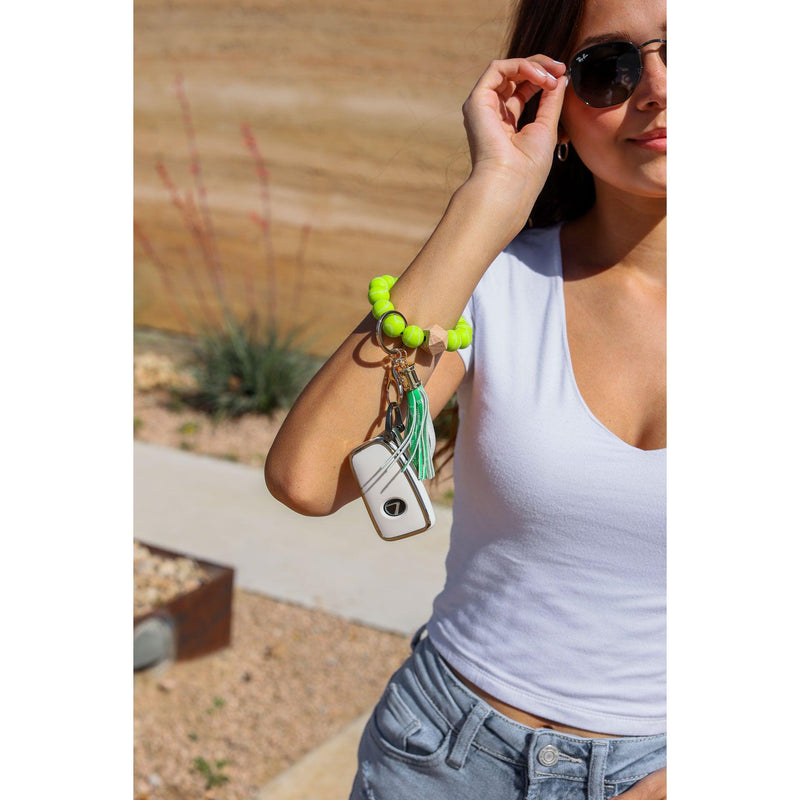 Ready To Ship | Sports Silicone Beaded Keychain