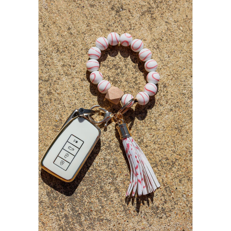 Ready To Ship | Sports Silicone Beaded Keychain