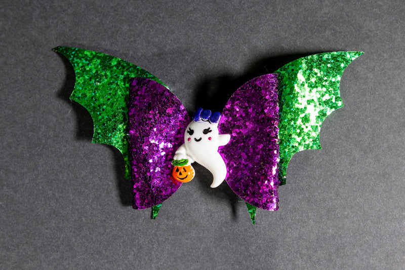 Ready to Ship | Halloween Sequin Hairbow