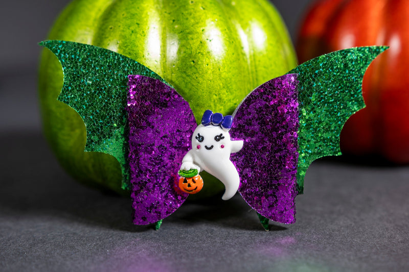 Ready to Ship | Halloween Sequin Hairbow