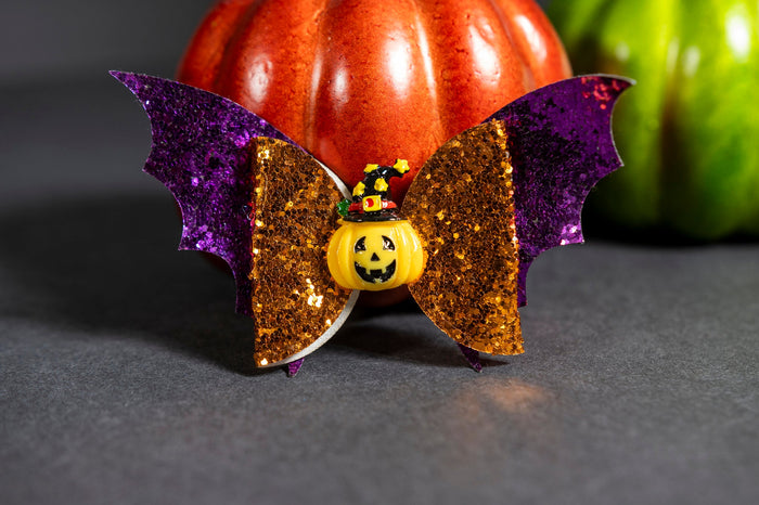 Ready to Ship | Halloween Sequin Hairbow