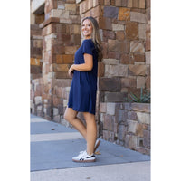 The Kacey - Navy Swing Dress