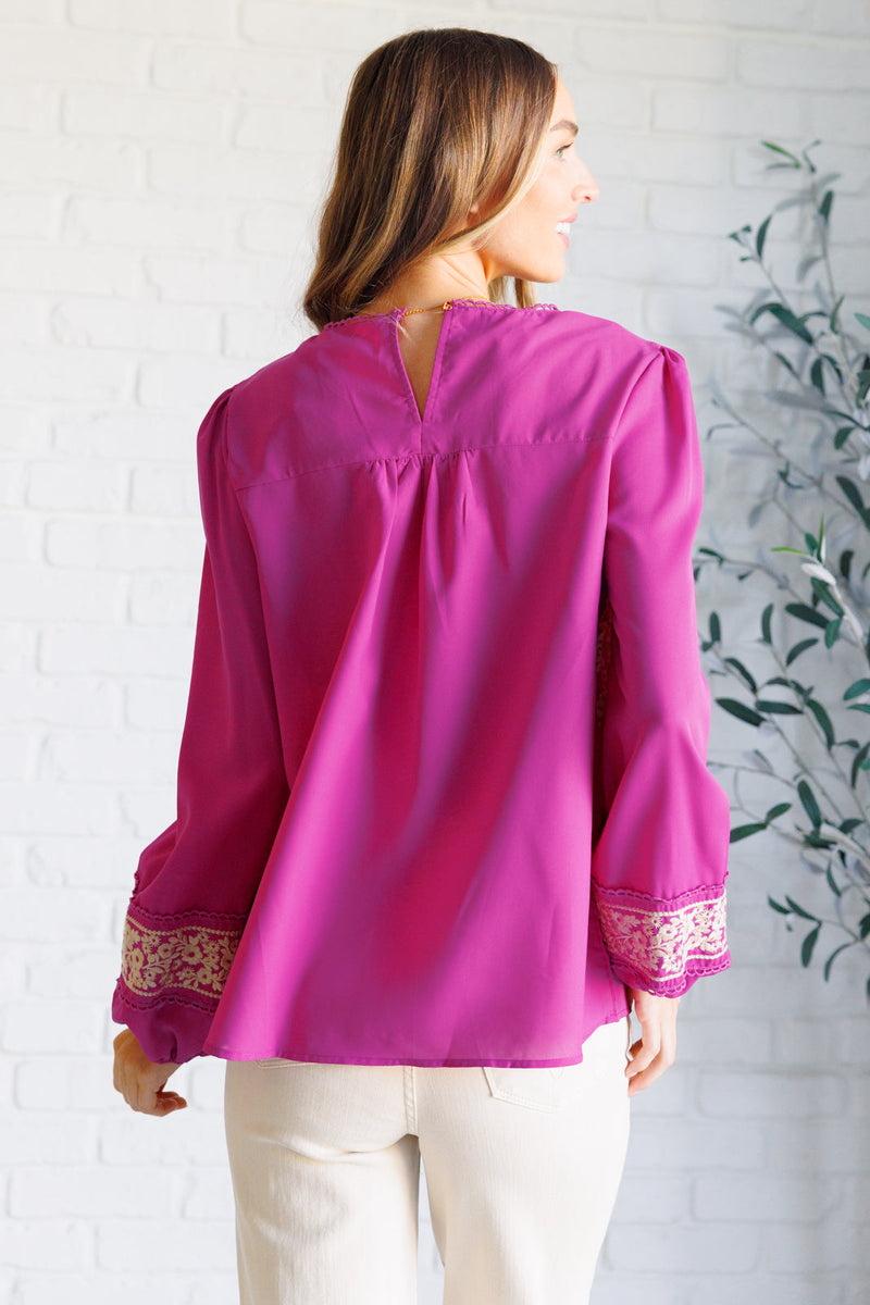 Rodeo Queen Embroidered Blouse