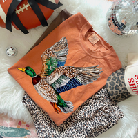 Faux Rhinestone Mallard Duck