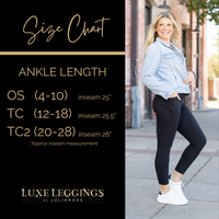 Riley - 7/8 Ankle Length NAVY Leggings with Pockets*