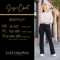 The Liz - Crossover 30"  Bootcut Leggings with Pockets