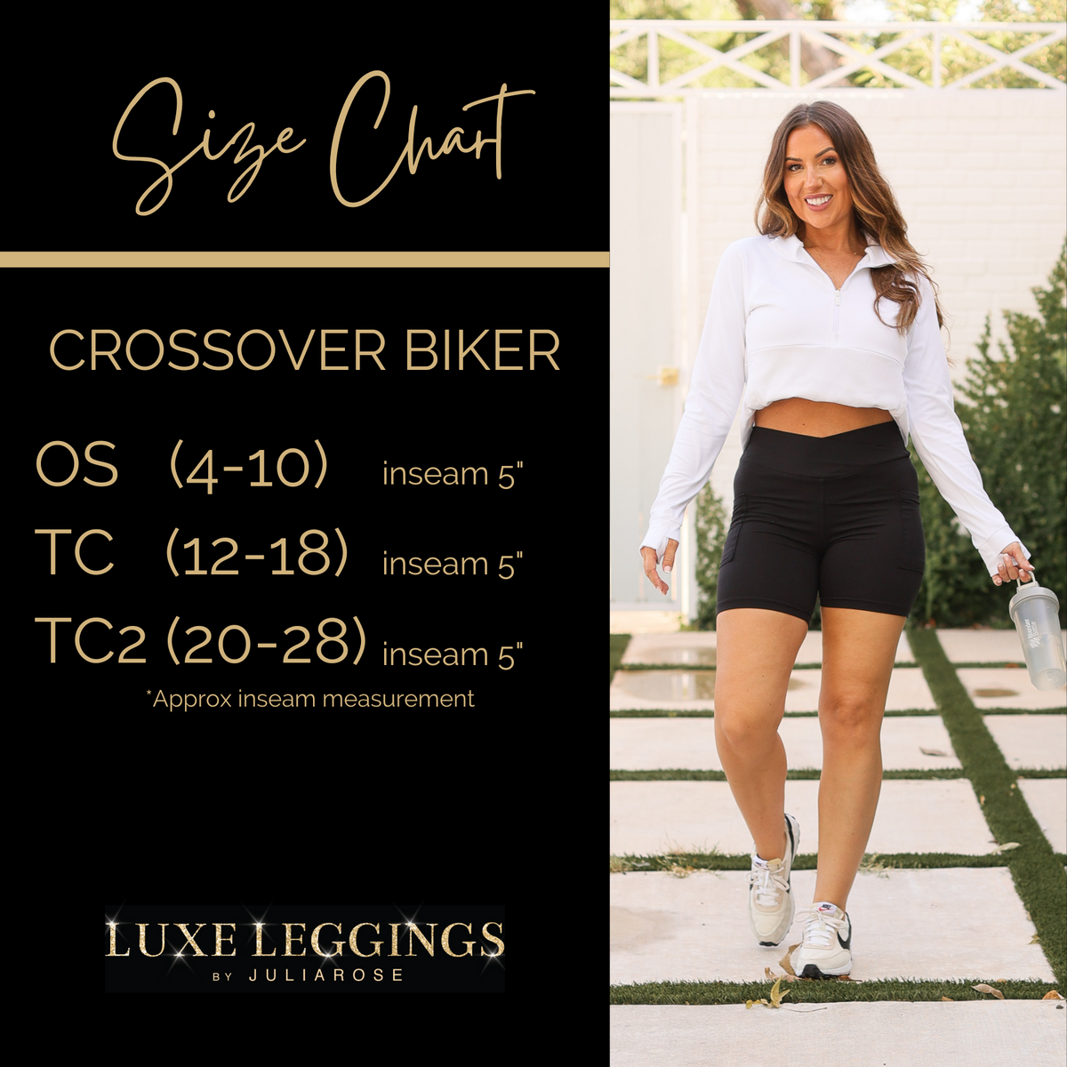 Abby - NAVY Crossover Biker 5 Shorts