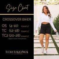 Abby - NAVY Crossover Biker 5 Shorts