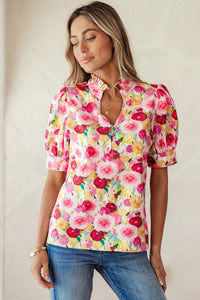 Charleigh Puff Short Sleeve Blouse