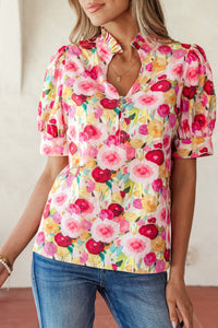 Charleigh Puff Short Sleeve Blouse