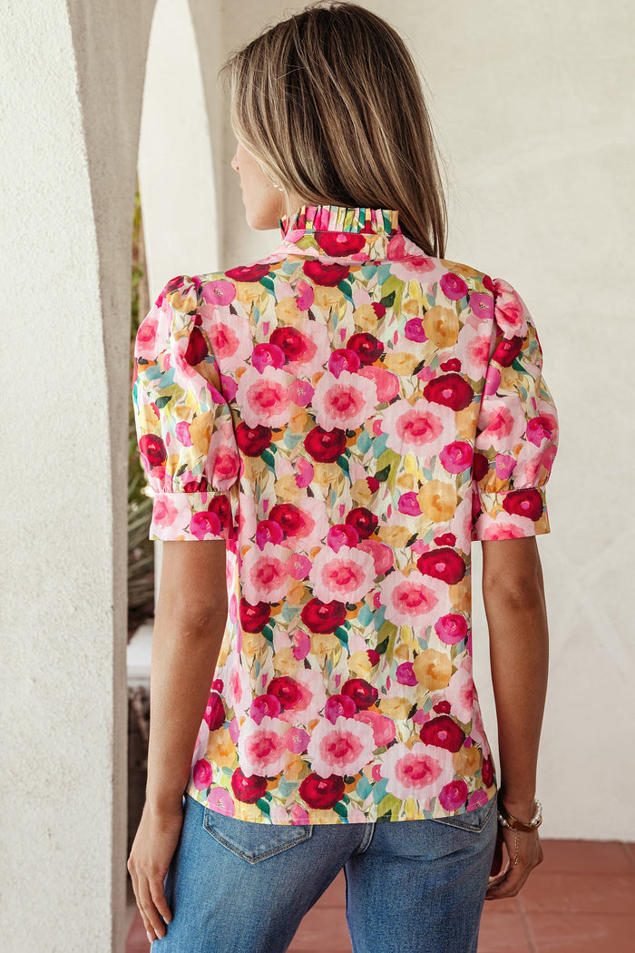 Charleigh Puff Short Sleeve Blouse