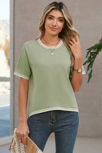 Cecelia Trim Half Sleeve Sweater