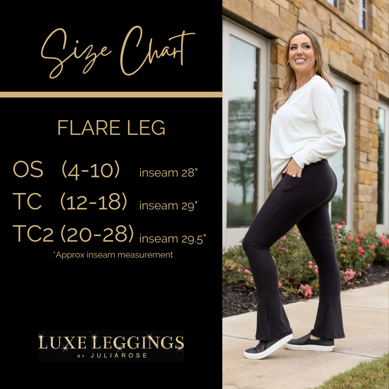 The Brandy - Brown Flare Leggings WITH POCKETS - Luxe Leggings by Julia Rose®