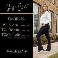 Black Flare Leggings WITH POCKETS - Luxe Leggings by Julia Rose®