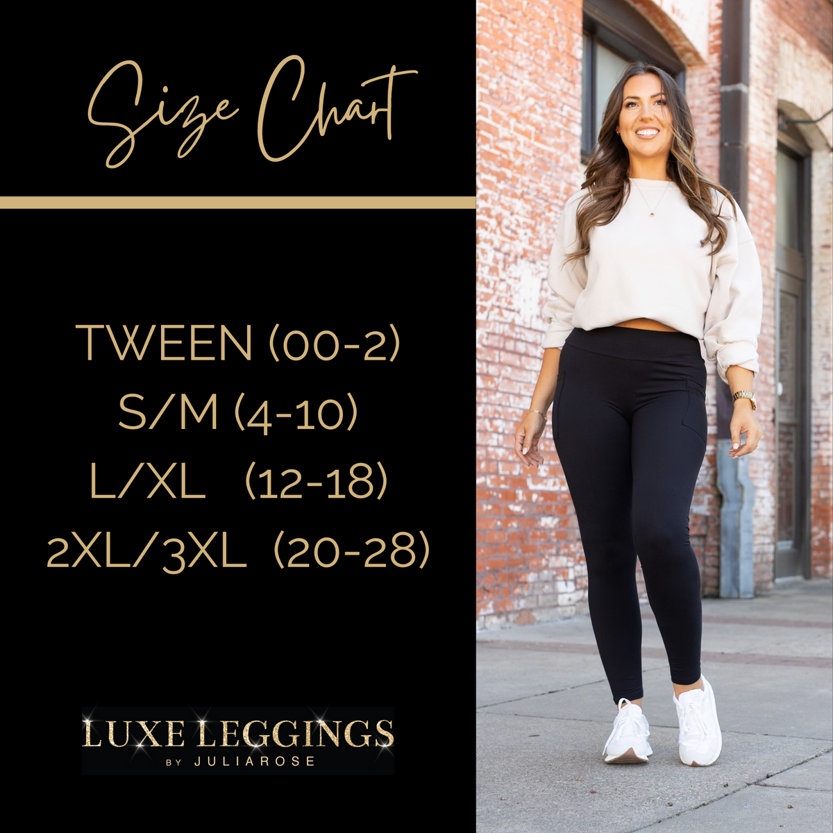 Becca - Brown Crossover Full-Length Leggings with Pockets