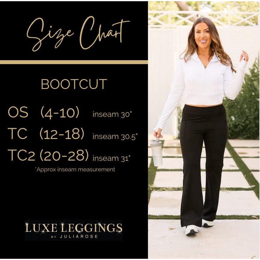 High-waisted maroon bootcut leggings with pockets by Julia Rose, Julia Rose women’s maroon flared leggings lifestyle image