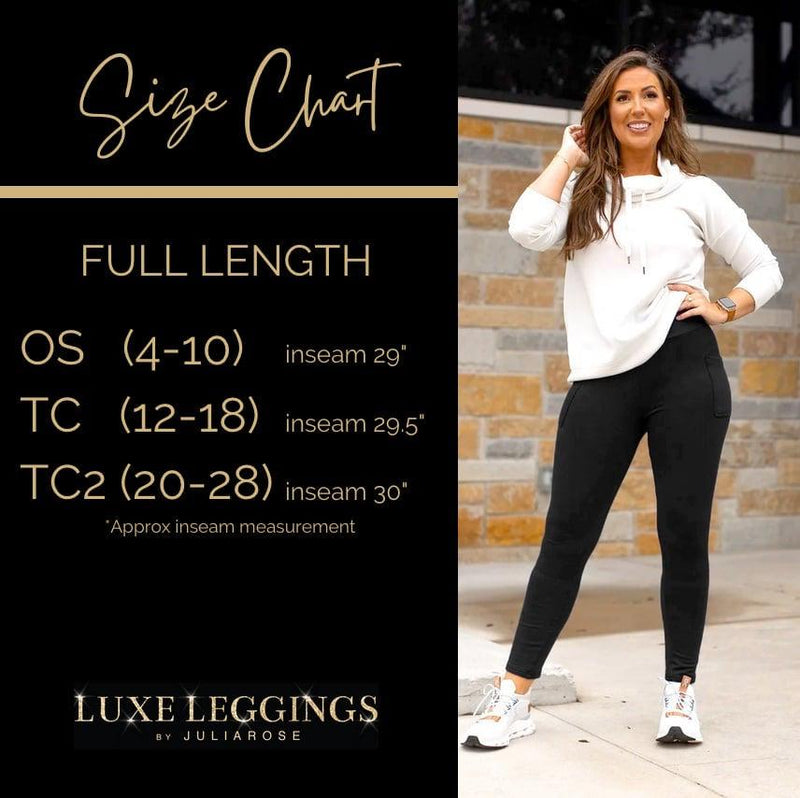 Luxe Leggings by Julia Rose- FULL LENGTH Leggings with POCKET