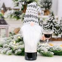 Ready to Ship | Fair Isle (OG) Festive Gnome Wine Toppers