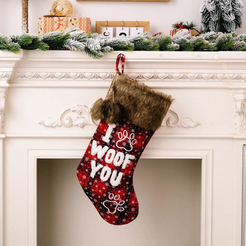 Ready to Ship | Buffalo Plaid Pet Stockings
